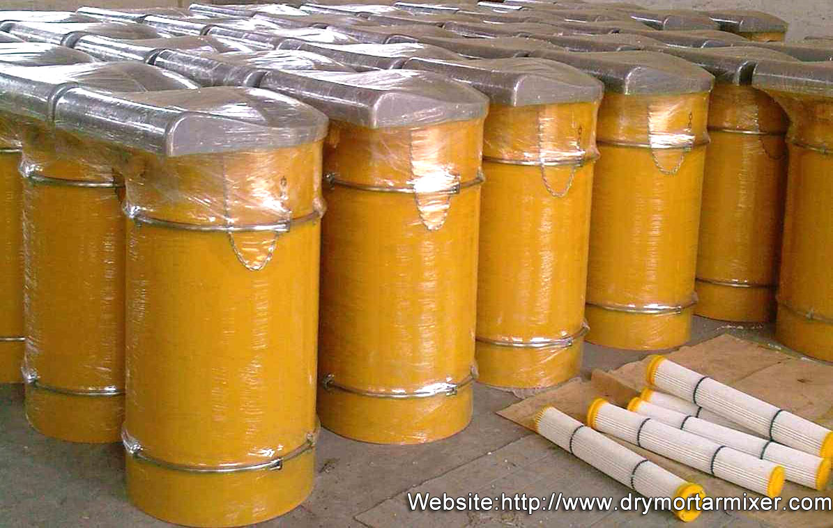 Dust collector in cement silo